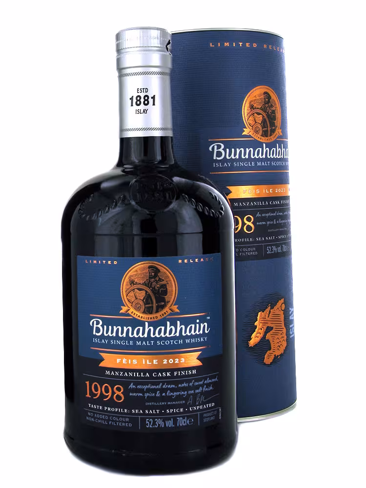 Bunnahabhain 1998 Manzanilla Finish Feis Ile 2023 52.3% 70cl