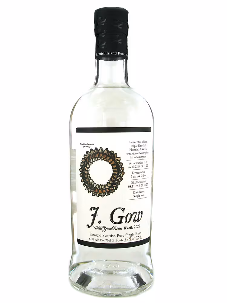 J Gow Wild Yeast Kveik Orkney Rum 2022 62% 70cl