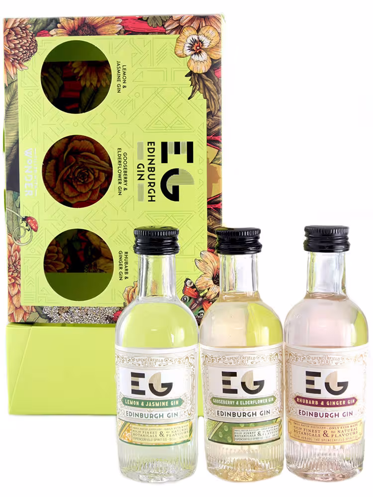 Edinburgh Gin Flavoured Gin Giftpack (40%) 3 x 5cl