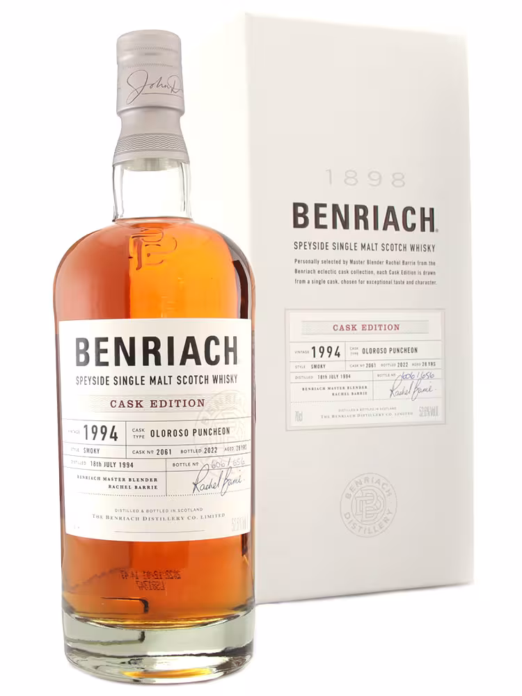 Benriach 1994 28 Year Old Peated OIoroso Puncheon #2061 52.6% 70cl