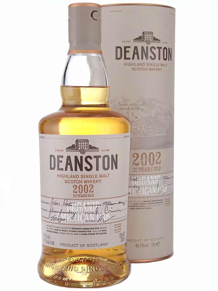 Deanston 2002 20 Year Old Organic American Oak 49.7% 70cl
