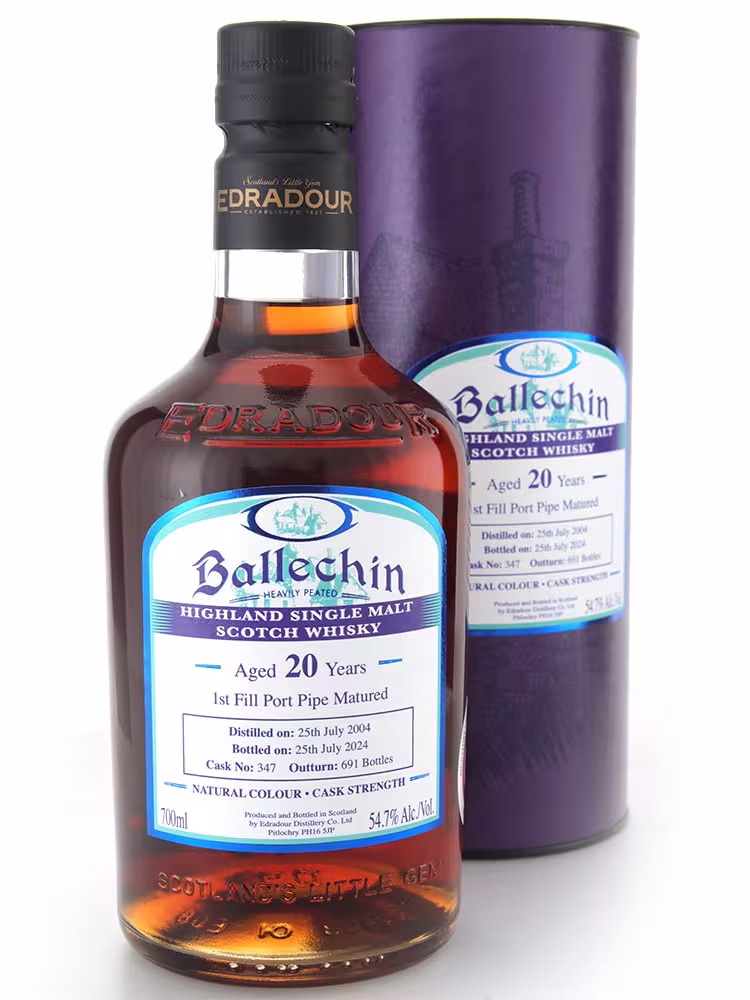 Ballechin 2004 20 Year Old #347 Port Pipe Signatory 54.7% 70cl