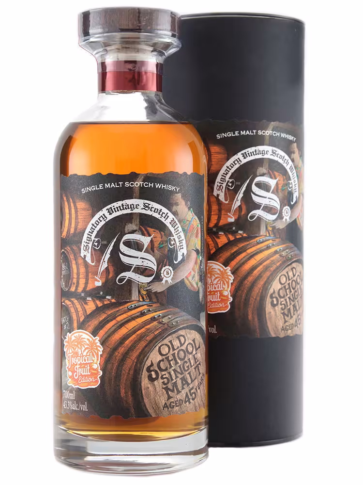 Old School Single Malt 45 Year Old Tropical Fruits Edition 2nd Fill Oloroso Butts 43.3% 70cl