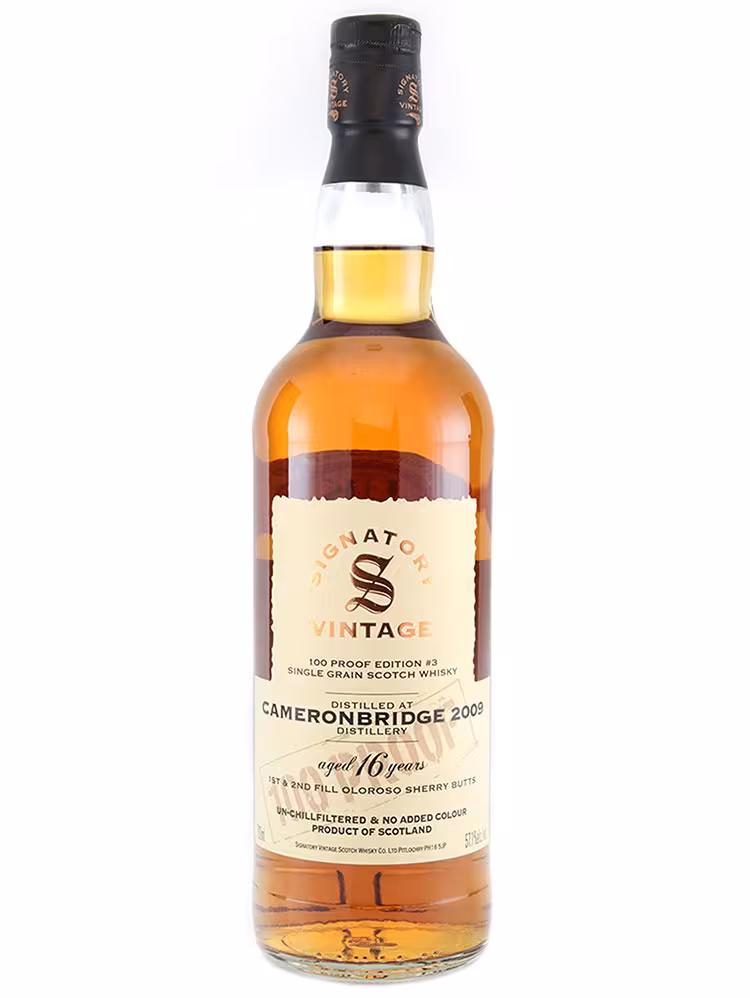 Cameronbridge 2009 100 Proof Grain #3 Signatory Vintage 57.1% 70cl