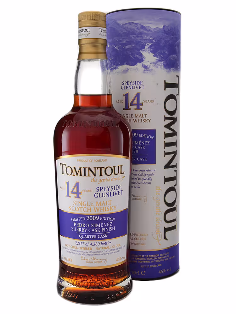 Tomintoul 2009 14 Year Old  Pedro Ximenez Finish 46% 70cl