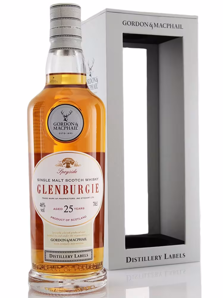 Glenburgie 25 Year Old Bourbon Cask Distillery Labels 46% 70cl