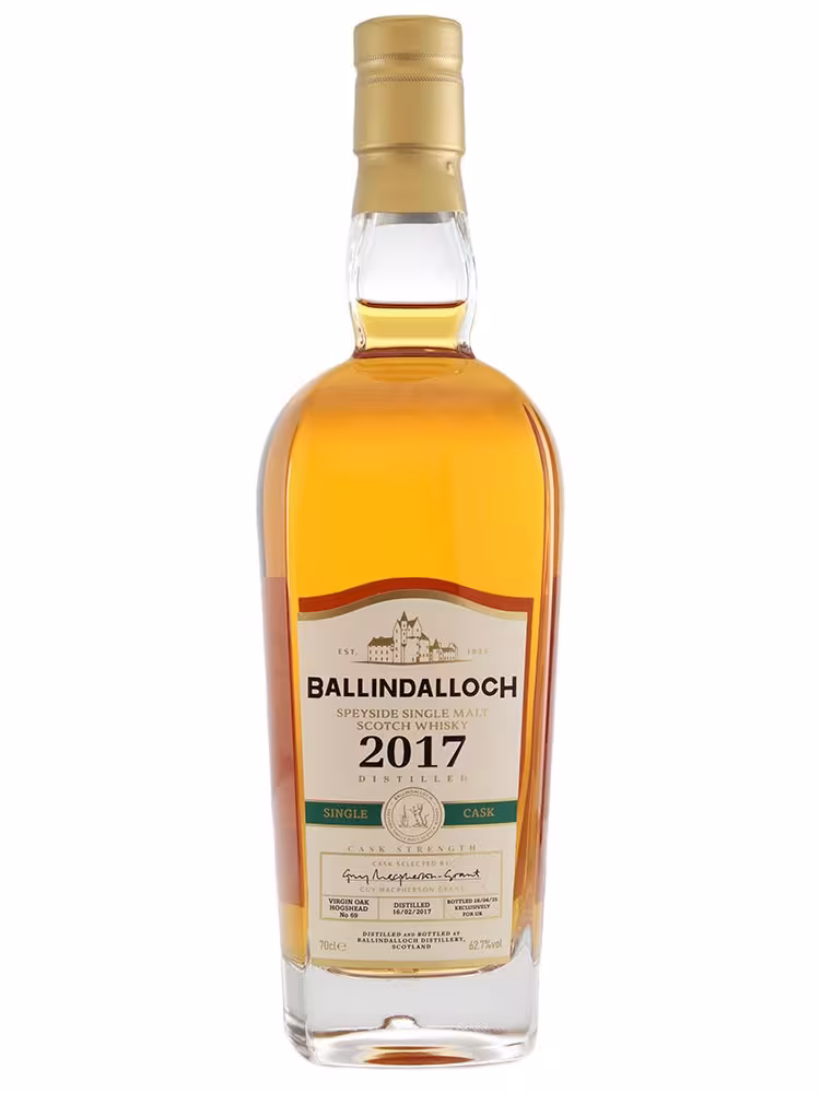 Ballindalloch 2017 8 Year Old Refill Virgin Oak Hogshead Single Cask #69 62.7% 70cl