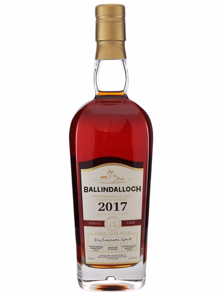 Ballindalloch 2017 7 Year Old Pedro Ximenez Sherry Butt Single Cask #410 61.6% 70cl