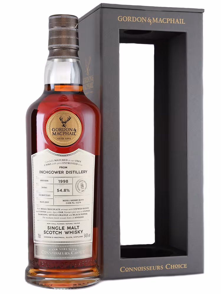 Inchgower 1998 26 Year Old Connoisseurs Choice Refill Sherry 54.8% 70cl