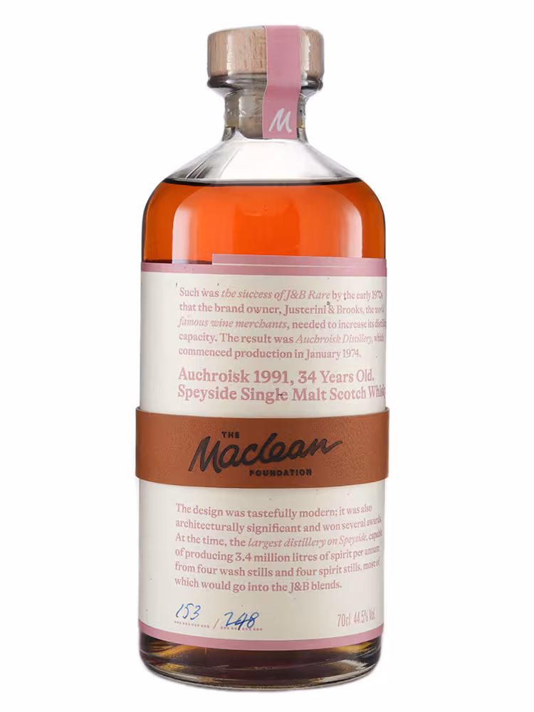 Auchroisk 1991 34 Year Old Maclean Foundation #572002 44.5% 70cl