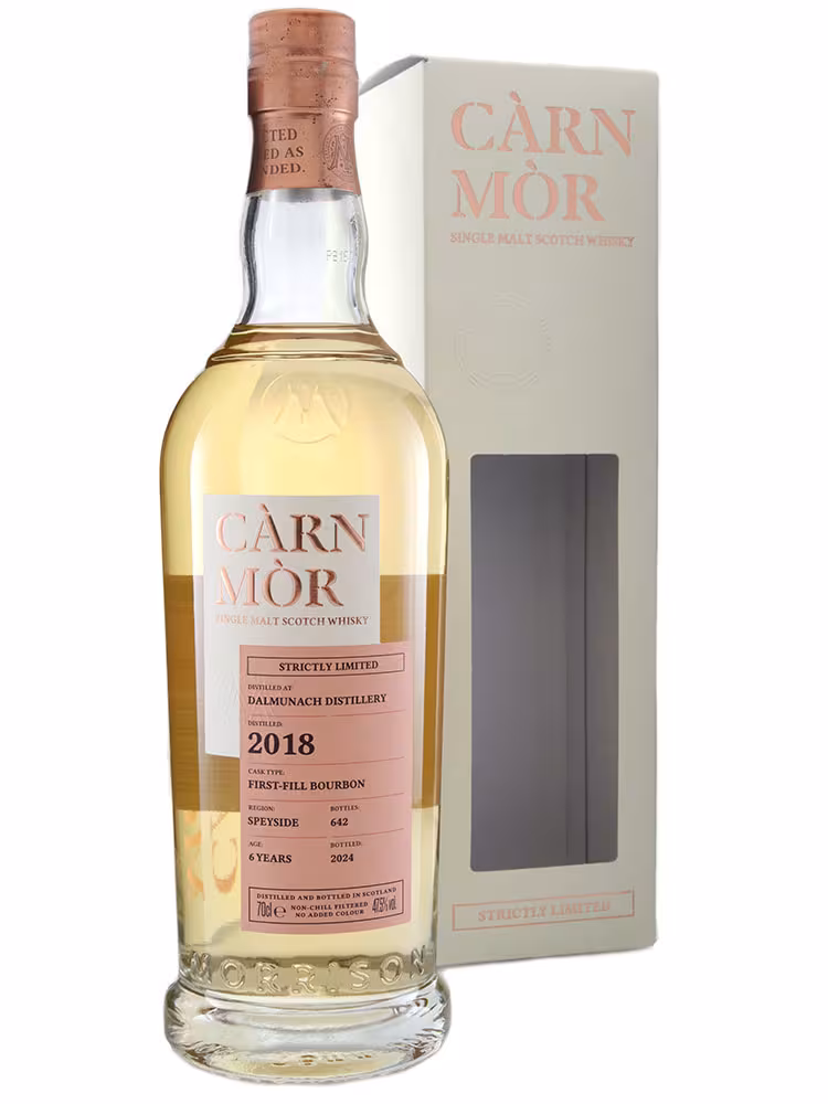 Dalmunach 2018 6 Year Old Carn Mor FF Bourbon 47.5% 70cl