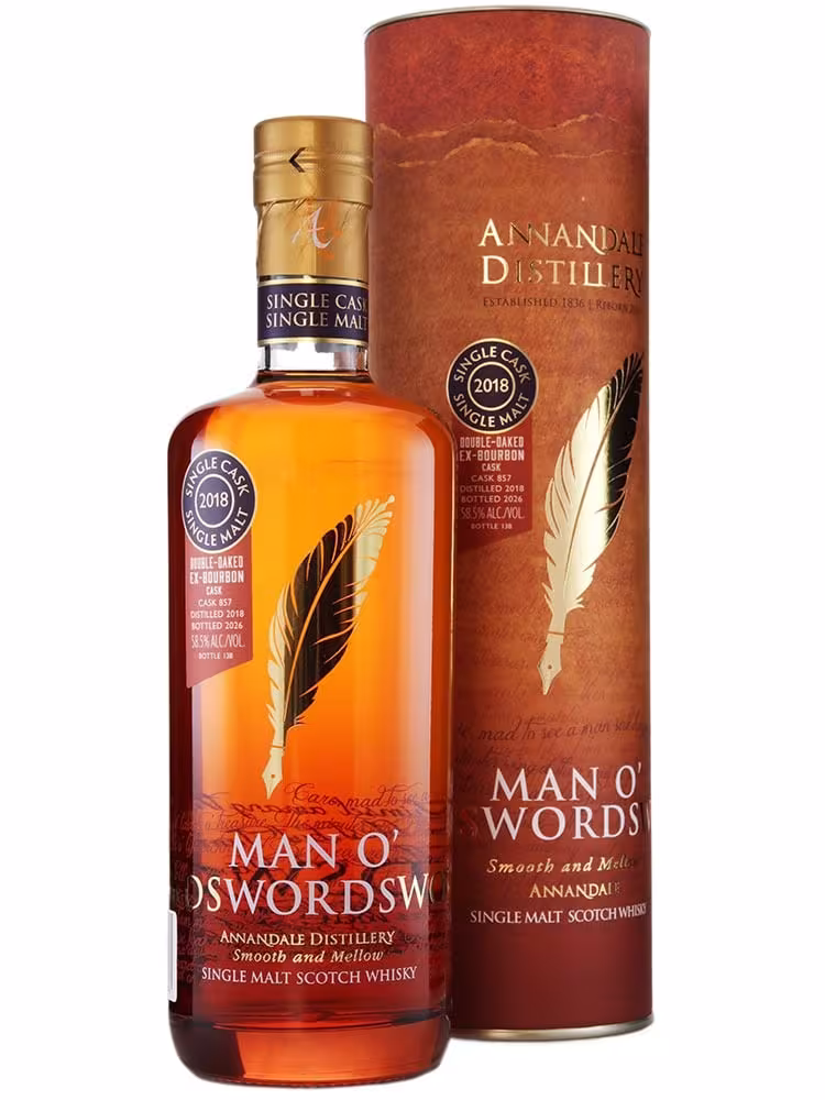 Annandale 2018 Man O'Words Double Oak Bourbon Cask 857 - 58.5% 70cl