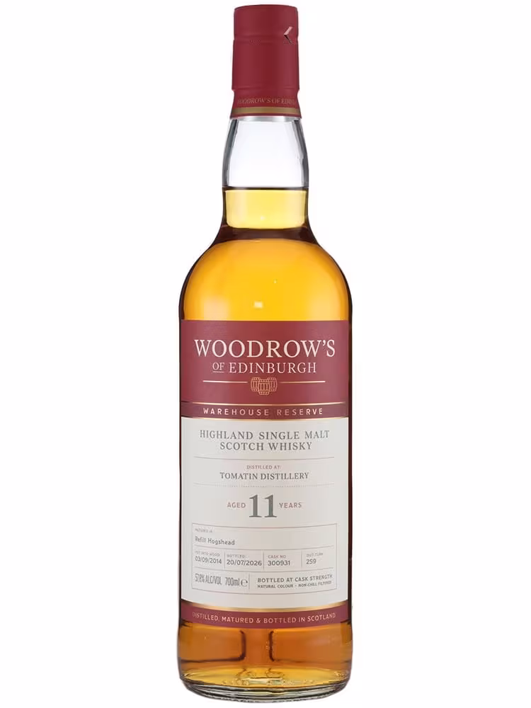Tomatin 11 Year Old Woodrows of Edinburgh 57.8% 70cl