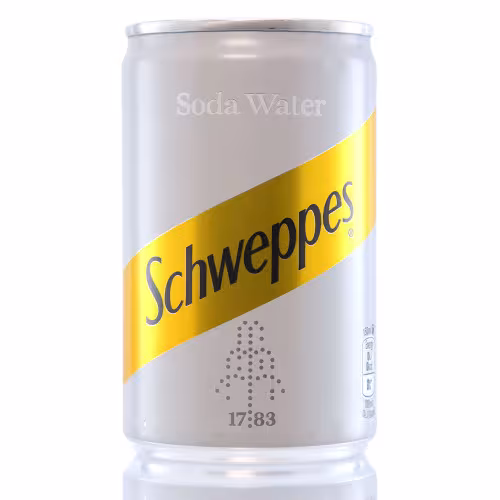 Schweppes Soda Water Cans CASE 24x15cl
