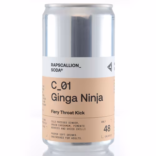 Rapscallion Ginga Ninja Soda CASE 12x25cl
