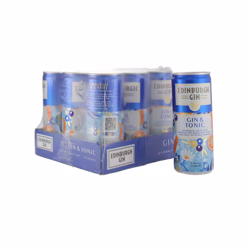 Edinburgh Gin  Tonic RTD 7.3% CASE 12x25cl